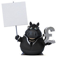 Fun horse - 3D Illustration