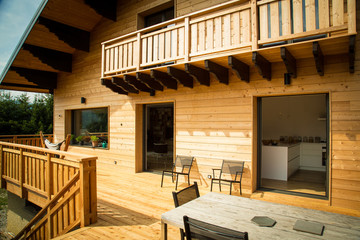 Terrasse de Chalet en bois
