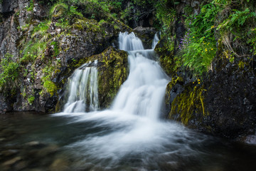 Natural Icelandic Waterfall