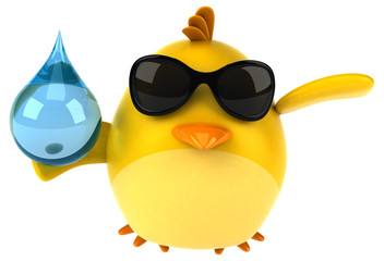 Yellow bird - 3D Illustration