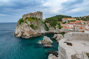 Fototapeta na wymiar Beatiful view of famous Dubrovnik old & world heritage city of Croatia