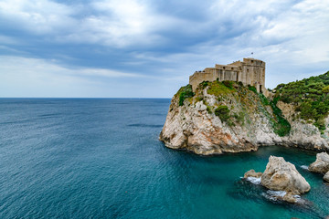 Beatiful view of famous Dubrovnik old & world heritage city of Croatia