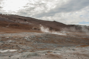 Krafla é um sistema vulcânico com um diâmetro de aproximadamente 20 quilometros situado na região de Mývatn, norte da Islândia