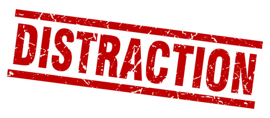 square grunge red distraction stamp