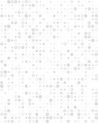Seamless pattern with grey dots on a white background