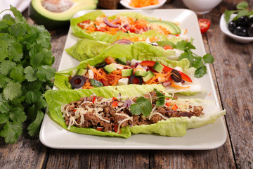 salad wrap with vegetable