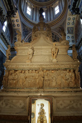BOLOGNA, ITALY - JULY 20, 2018: Interior of the Basilica of San Domenico. Built in the 13th century
