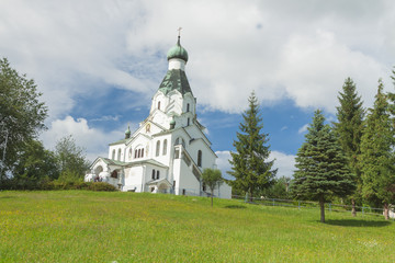 Fototapeta na wymiar Slovakia, Medzilaborce, Orthodox St Spirit Church