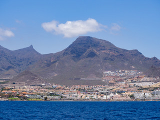 Los Cristianos resort in Tenerife, Canary Islands, Spain