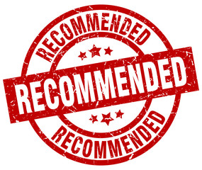 recommended round red grunge stamp