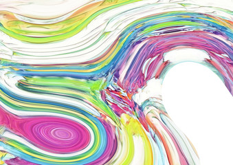 Abstract texture background. Marble creative art. Digital painting colorful artwork. Acrylic psychedelic drawing.