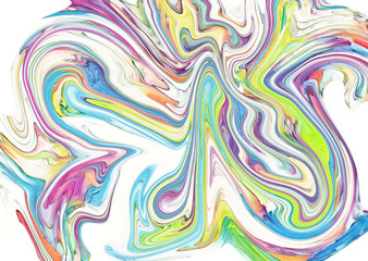 Abstract texture background. Marble creative art. Digital painting colorful artwork. Acrylic psychedelic drawing.