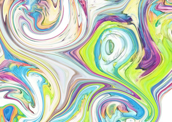 Abstract texture background. Marble creative art. Digital painting colorful artwork. Acrylic psychedelic drawing.