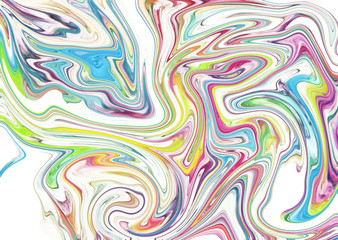 Abstract texture background. Marble creative art. Digital painting colorful artwork. Acrylic psychedelic drawing.