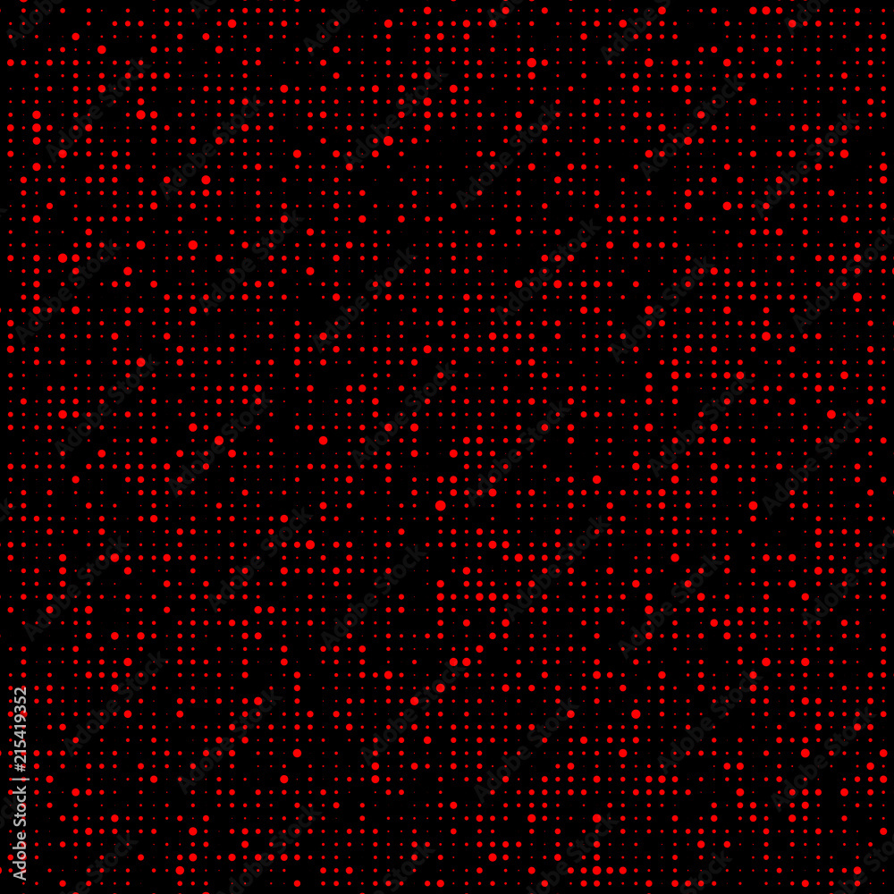 Aufkleber Halftone pattern. Corrupted code. Glitch background. Computer Virus. Gradient design background. Particle virus. Vector Illustration.