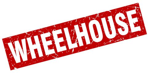 square grunge red wheelhouse stamp © Aquir