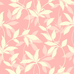 Elegance seamless leaves pattern