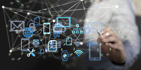 device media in hand