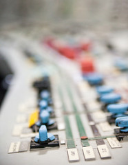 Fototapeta premium Control panel of the nuclear power plant