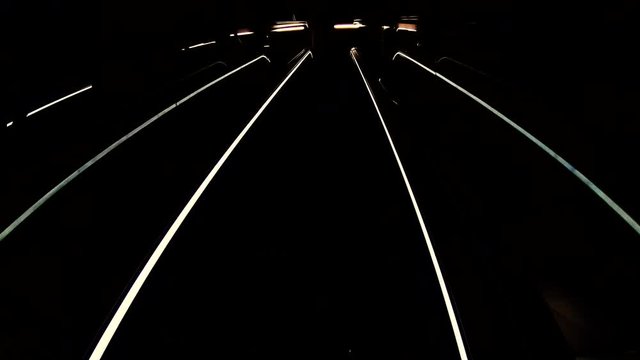 Light scalator on a subway station