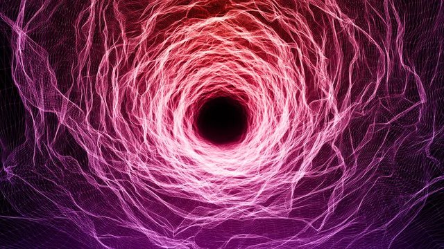 Organic biotechnology abstract seamless, loopable purple- pink tunnel 4k sci-fi motion background, tech, space, symbiotic concept