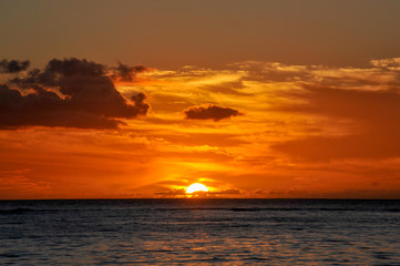 coucher de soleil île maurice