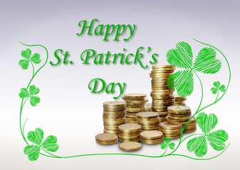 Greeting card with St. Patrick's Day