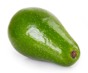 Fresh avocado on white background
