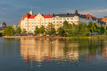 Fototapeta premium Summer evening in Helsinki, Finland
