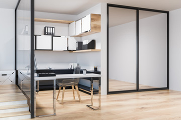 Modern freelance compact comfortable office