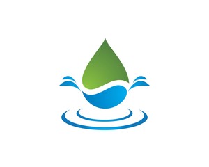 water drop Logo Template