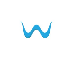 Water Wave symbol and icon Logo Template