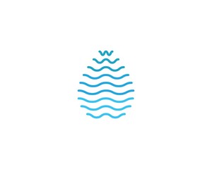 water drop Logo Template