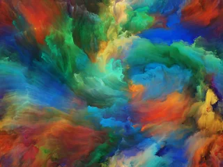 Photo sur Plexiglas Mélange de couleurs Magie de la peinture