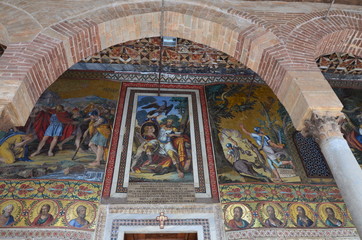 Fototapeta na wymiar Interior of the Capella Palatina in Palazzo dei Normanni (Norman Palace) - Palermo - Sicily - Italy