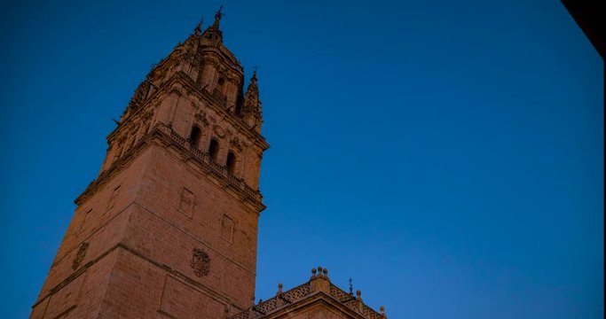 Timelapse Salamanca Cathedral Close