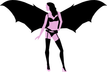 Bat Wing Fantasy Character