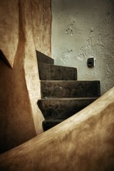 Santorini island stairs