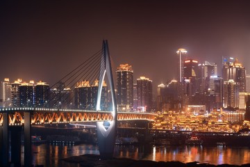 Fototapeta na wymiar Chongqing bridge night