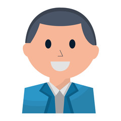 businessman worker portrait character cartoon
