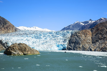 South Sawyer Glacier at the end of Tracy Arm in Tracy Arm-Fords Terror Wilderness, Alaska.