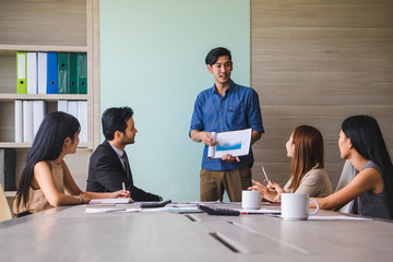 Business meeting of business people.