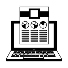 laptop computer document report work