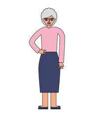 cute grandmother avatar character