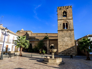 Niebla,. Pueblo de Huelva amurallado. Andalucia,España