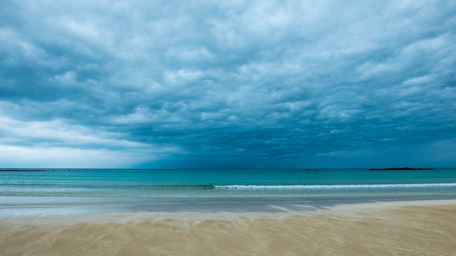 Stromy beach of Jeju Isand