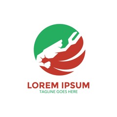 Unique lobster logo template. sea food. vector. editable. simple shape. minimalist color. memorable