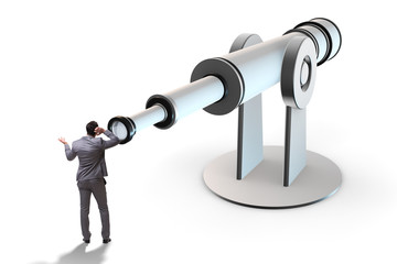 Businessman in financial planning business concept