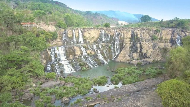 Vietnamese central highland with Pongour waterfall