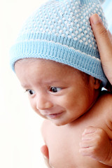 Newborn baby,close up